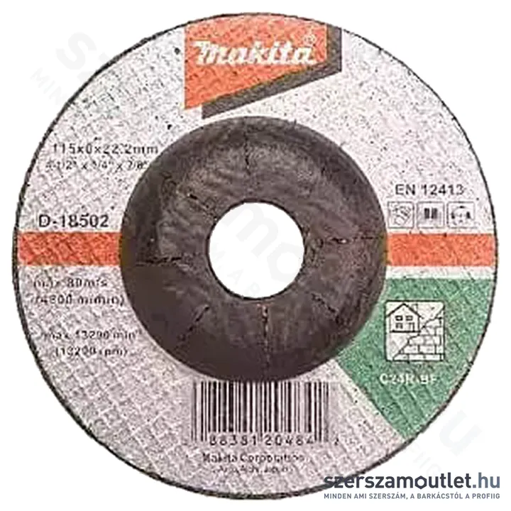 MAKITA Tisztítókorong betonhoz 115x6x22,2mm (D-18502)