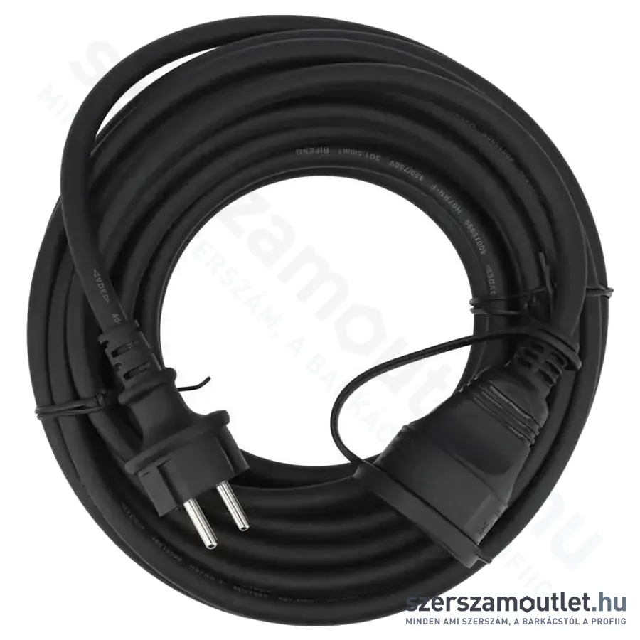 YATO Hosszabító lengőkábel gumiszigetelt 10m, 3x1,5mm2 (YT-81122)