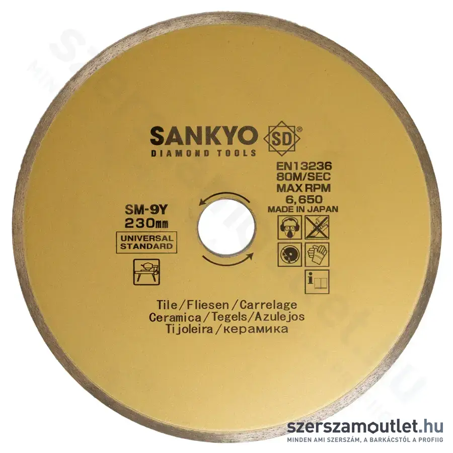 HIKOKI SANKYO Gyémánttárcsa 230mm (sSM-Y93)