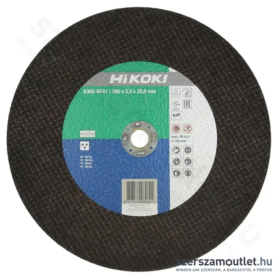 HIKOKI HITACHI Vágókorong inox 300x3,5x20mm 1db (4100246-1) (4100246)