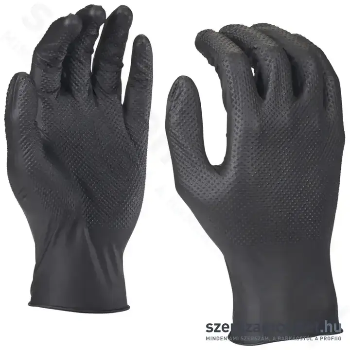 MILWAUKEE Csúszásmentes NITRIL szerelőkesztyű M/8 (50db) (4932493234)