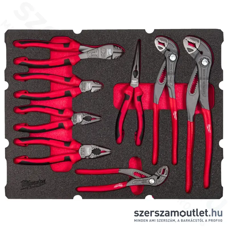 MILWAUKEE PACKOUT Fogó készlet habbetétben 8 részes (4932493643)