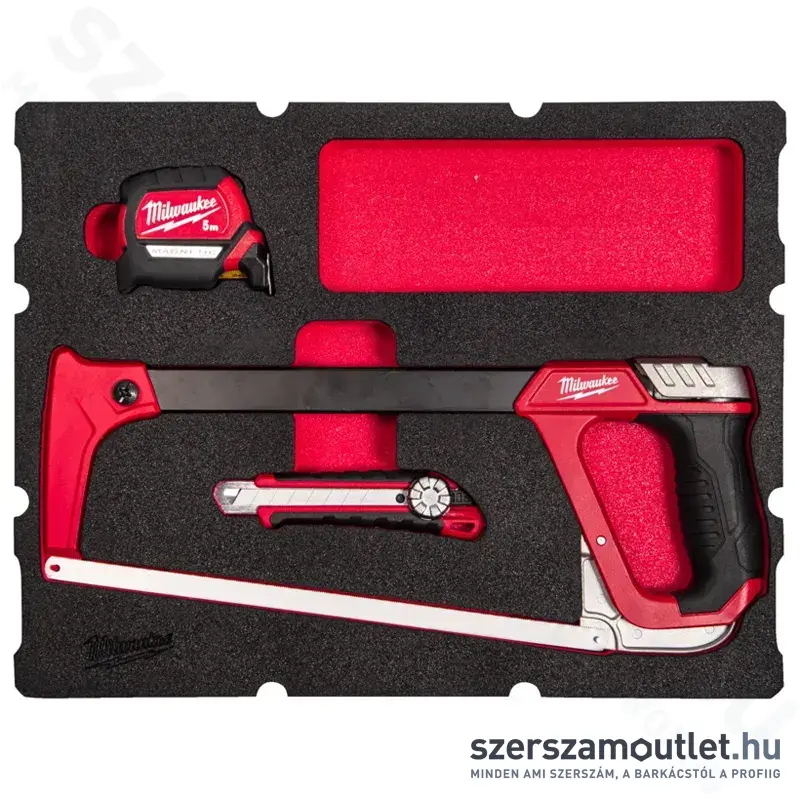 MILWAUKEE PACKOUT Vágó és mérő készlet habbetétben 3 részes (4932493642)