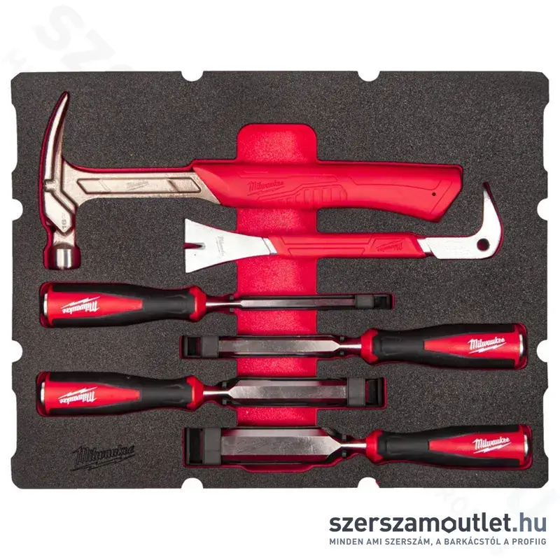 MILWAUKEE PACKOUT Faipari készlet habbetétben 6 részes (4932493641)