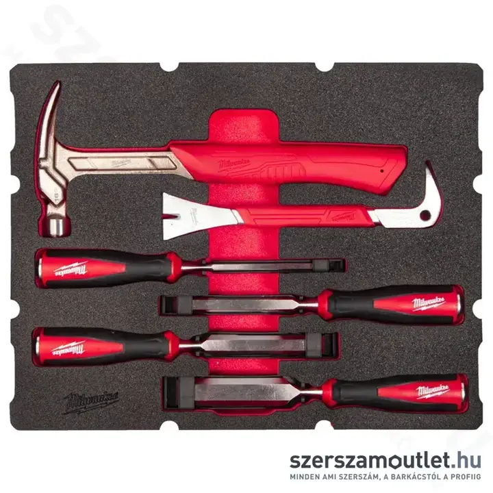 MILWAUKEE PACKOUT Faipari készlet habbetétben 6 részes (4932493641)