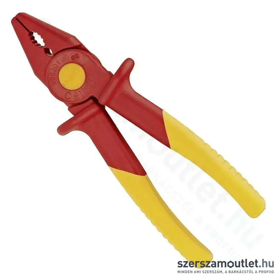 KNIPEX Műanyag markolófogó, szigetelt 180mm (98 62 01)