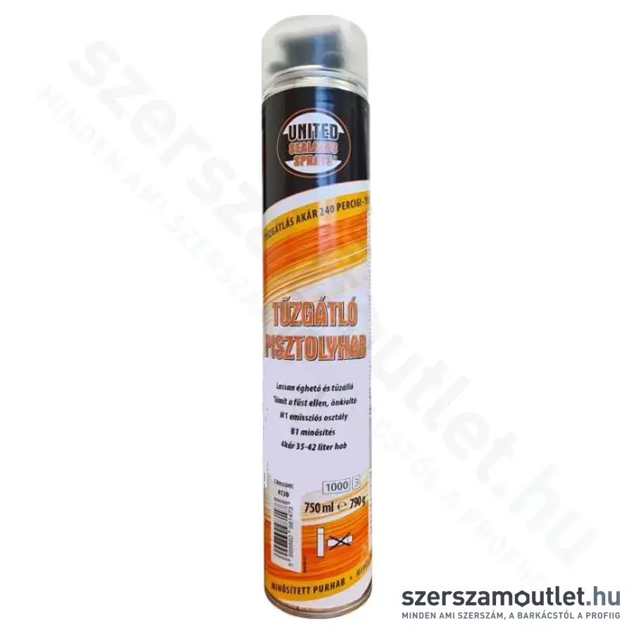 UNITED SEALANTS Tűzgátló pisztolyhab 750ml (US4130)