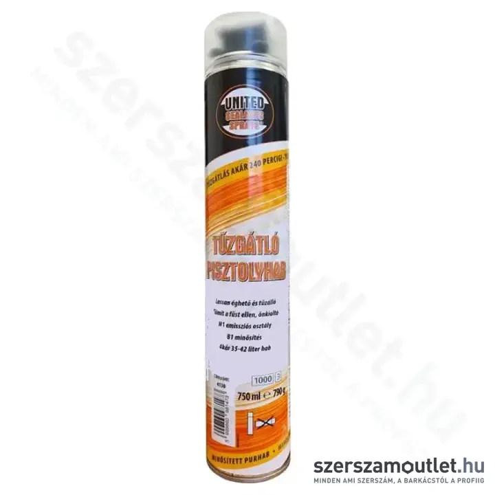 UNITED SEALANTS Tűzgátló pisztolyhab 750ml (US4130)