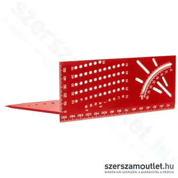 FORTUM Asztalos T-derékszög ALU, lézer gravírozott, mm beosztás, 215mm