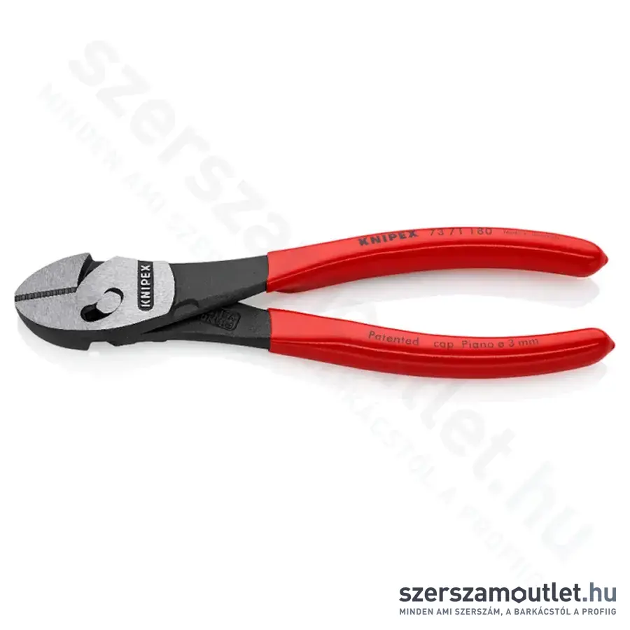 KNIPEX TwinForce Nagy teljesítményű oldalcsípőfogó 180mm (73 71 180)