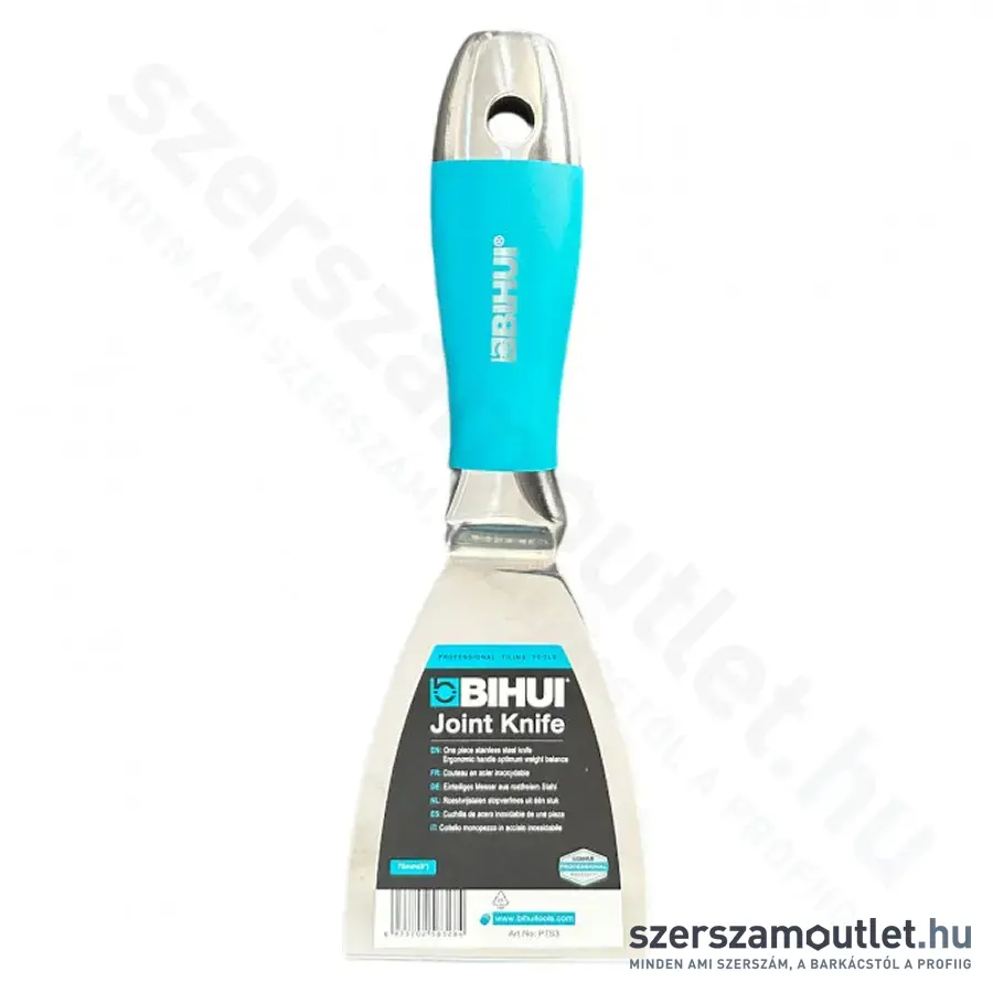 BIHUI Rozsdamentes Spatulya egybeöntött nyél, Soft 75mm (PTS3)