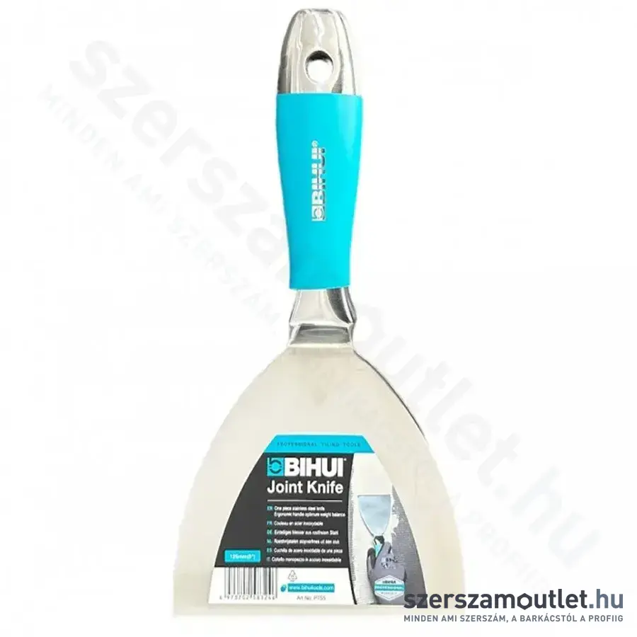 BIHUI Rozsdamentes Spatulya egybeöntött nyél, Soft 125mm (PTS5)