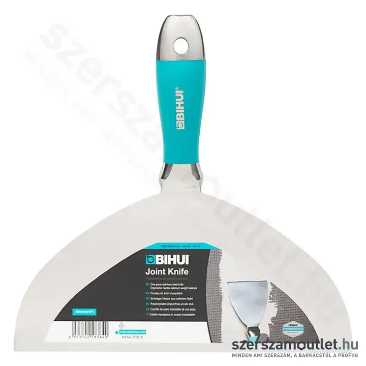 BIHUI Rozsdamentes Spatulya egybeöntött nyél, Soft 250mm (PTS10)