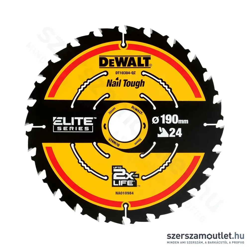 DEWALT DT10304 eXtreme Körfűrészlap 24T 190x30mm