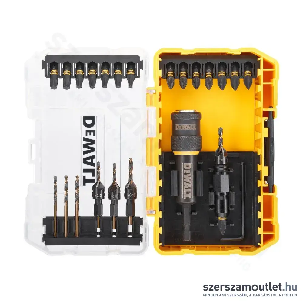 DEWALT FLEXTORQ fúrószár- és bitkészlet 22db-os (DT70779T-QZ)