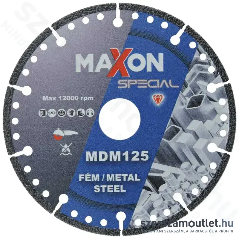 DIATECH MAXON Gyémánt fémvágó tárcsa 125x22,2x2,3mm (MDM125)