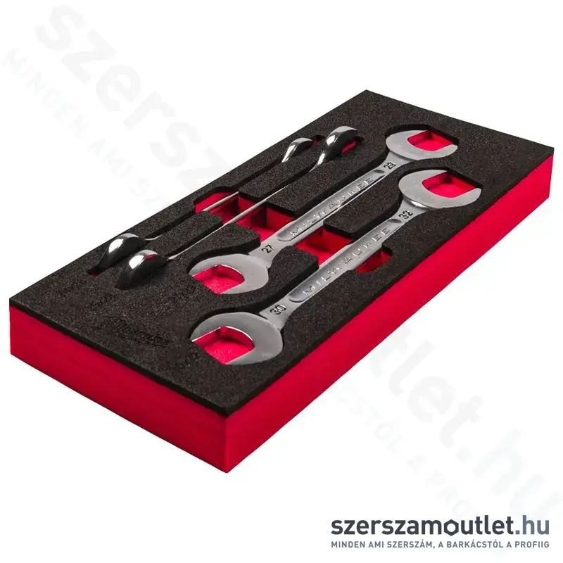 MILWAUKEE Villáskulcs készlet habbetétben 4 részes (24-32mm) (4932493630)