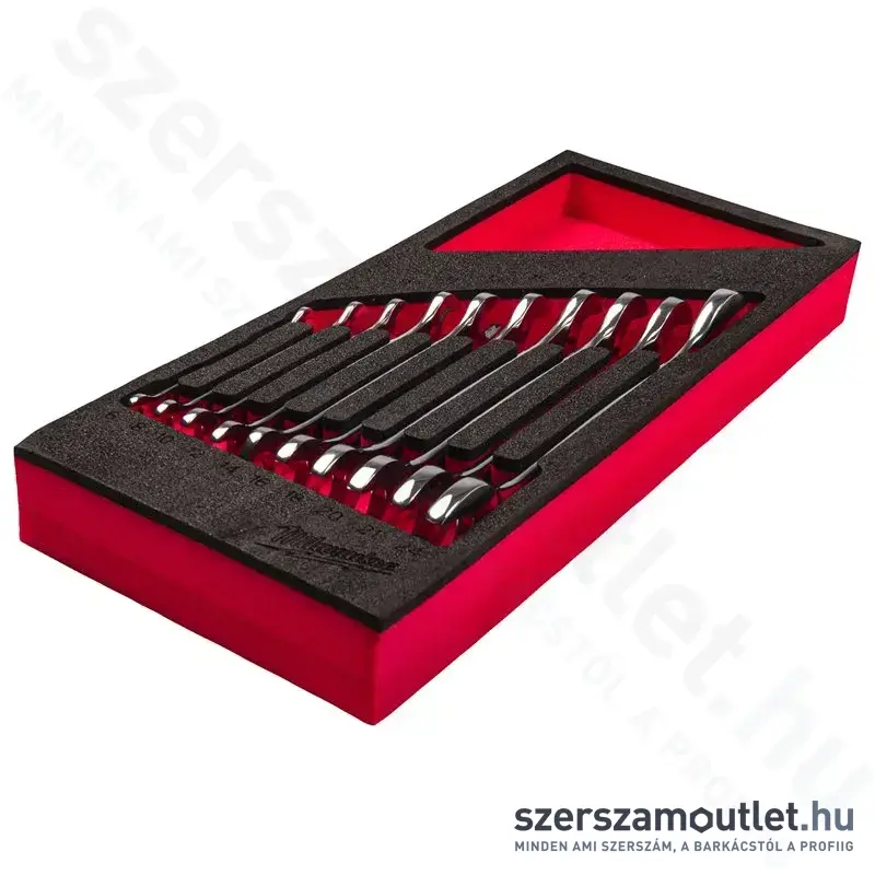 MILWAUKEE Villáskulcs készlet habbetétben 10 részes (6-27mm) (4932493629)