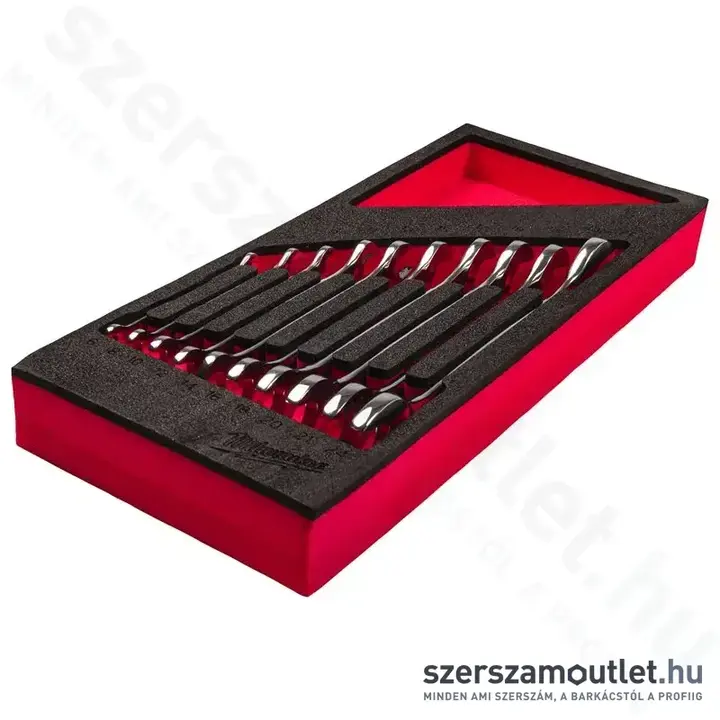 MILWAUKEE Villáskulcs készlet habbetétben 10 részes (6-27mm) (4932493629)