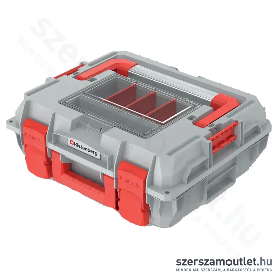 KISTENBERG C BLOCK ALU LOG Szerszámkoffer 450x380x168mm (KXCA454015-4C)