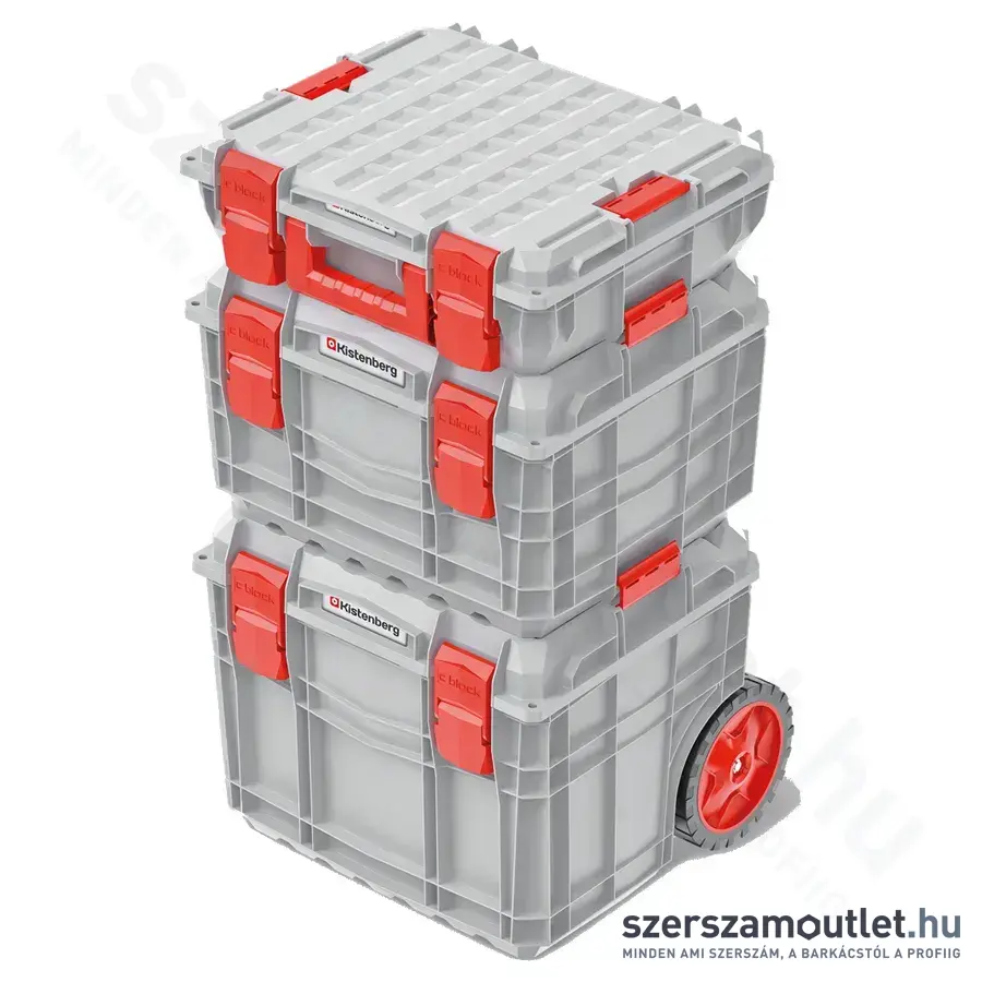 KISTENBERG C BLOCK SET Gurulós szerszámosláda szett 450x380x800mm (KXCS454080-4C)