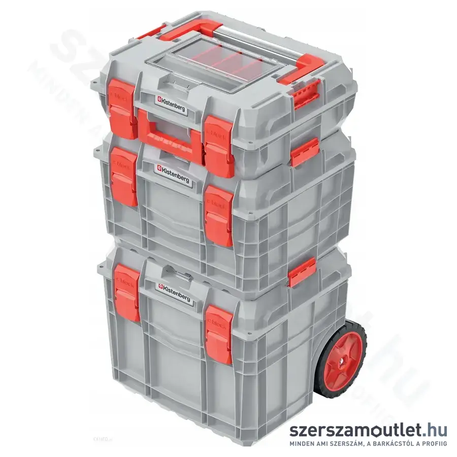KISTENBERG C BLOCK SET Gurulós szerszámosláda szett 450x380x845mm (KXCAS454085-4C)
