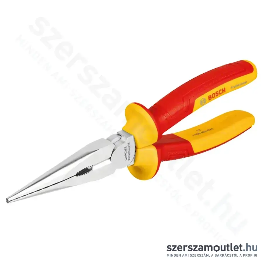 BOSCH Professional VDE Csőrös fogó, egyenes 200mm (1600A02NE3)