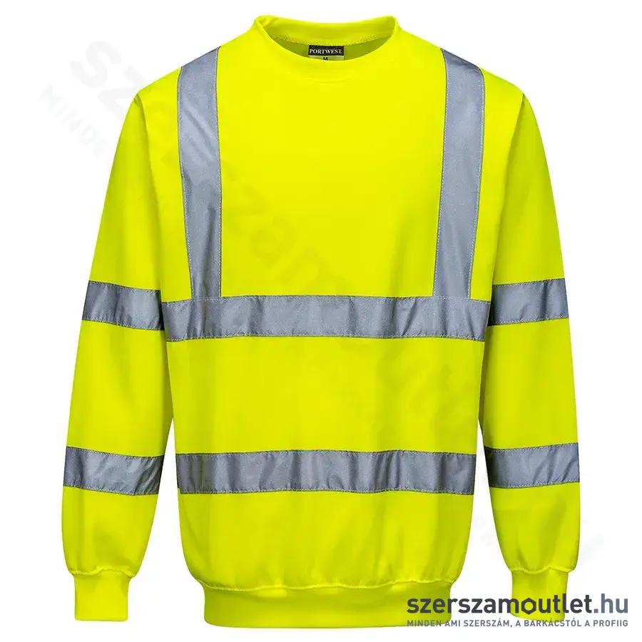 PORTWEST B303 Jól láthatósági pulóver XL (Sárga) (B303YERXL)