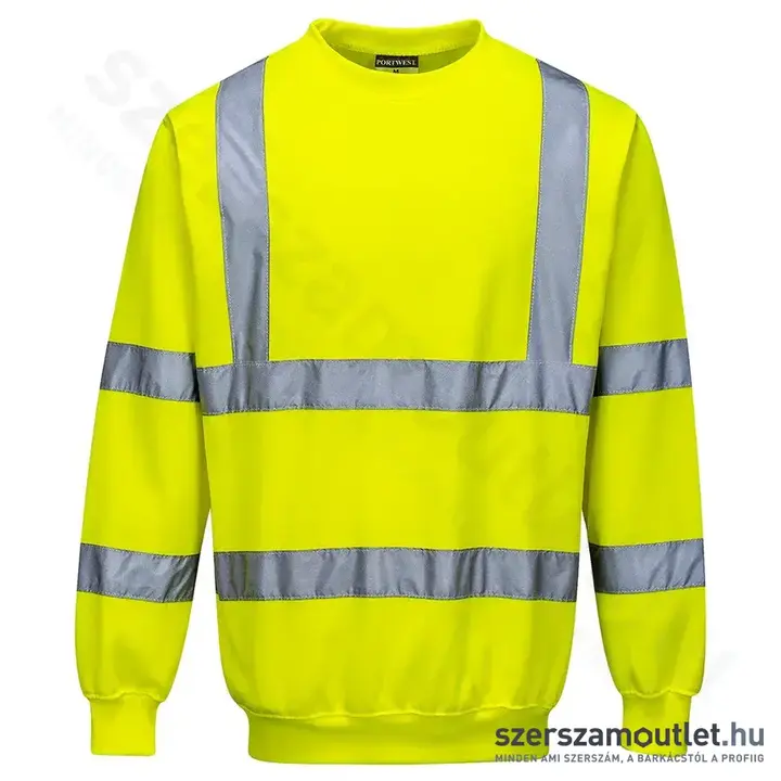 PORTWEST B303 Jól láthatósági pulóver XL (Sárga) (B303YERXL)