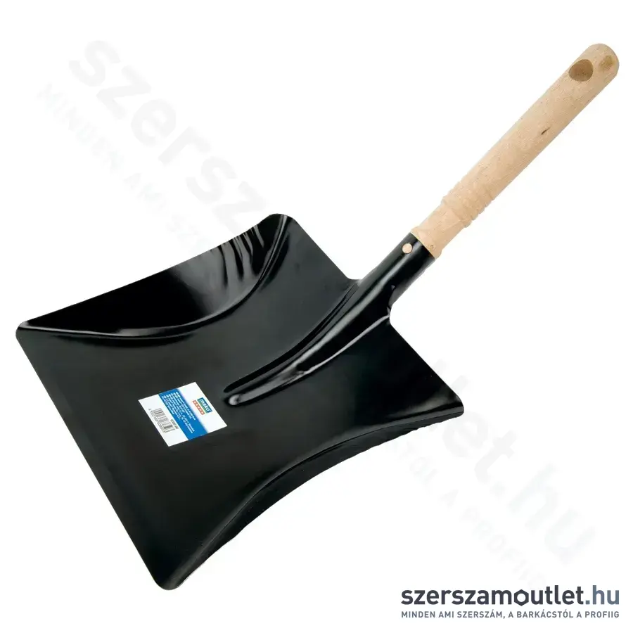 MAKO Szemeteslapát fém, fanyelű, 22cm (638500)