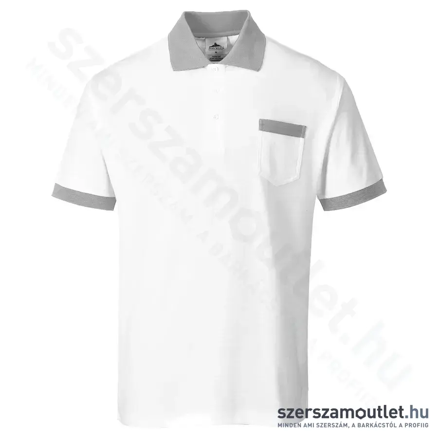 PORTWEST KS51 CRAFT Galléros póló M [Fehér] (KS51WHRM)