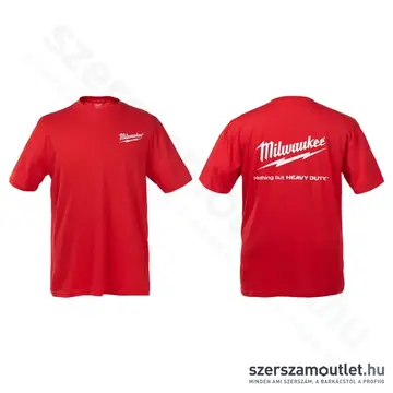 MILWAUKEE márkajelzésű Póló L-es (Piros) (BI0000906-L)