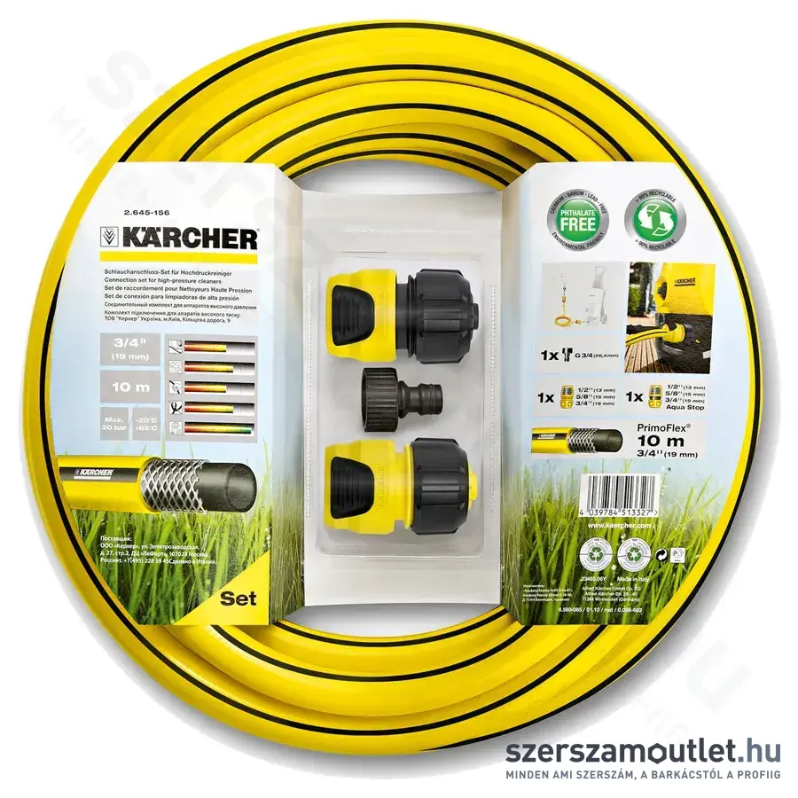 KARCHER Tömlőkészlet magasnyomású mosóhoz 3/4