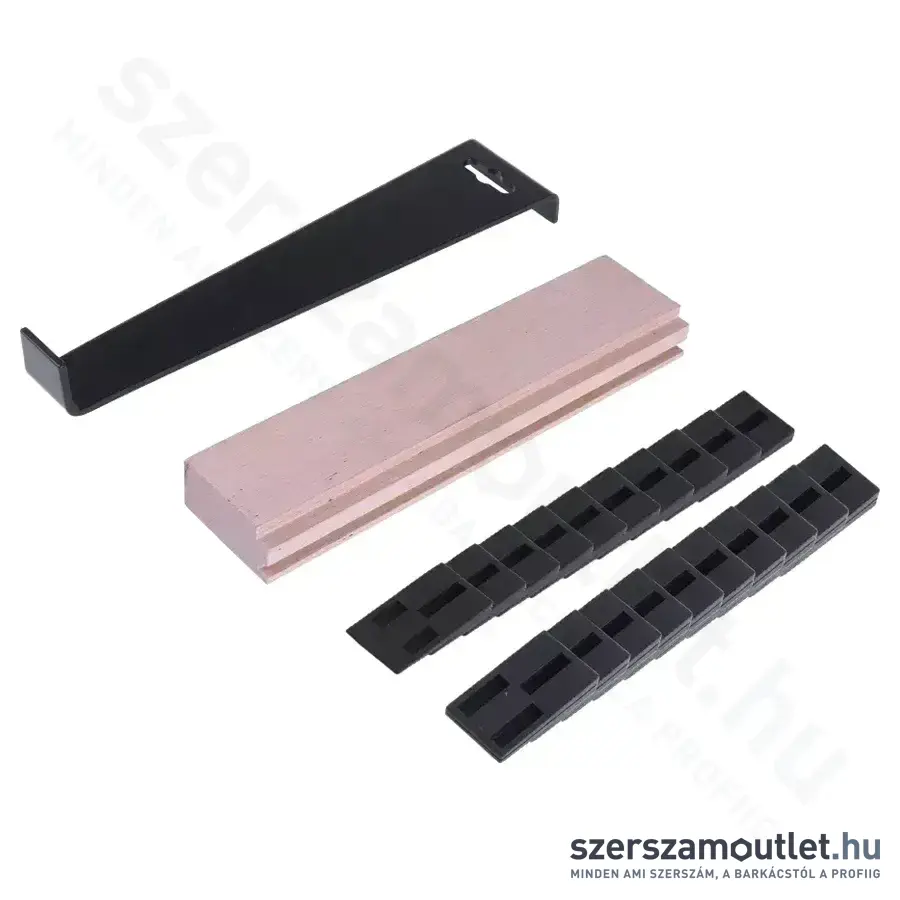 DEDRA Laminált padló szerelőkészlet, fa ütőtömb, 22db-os (1238S)