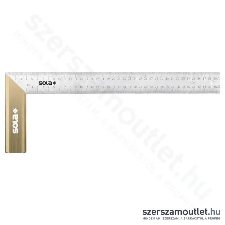 SOLA SRB 400 Asztalos derékszög alu fogantyú, rozsdamentes acél, 400x170mm (56012401)