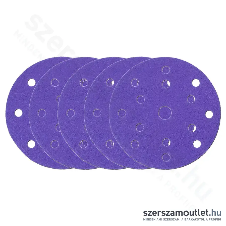 DEDRA Csiszolókorong tépőzáras, P240, 150mm (5db/csomag) (DED79827)