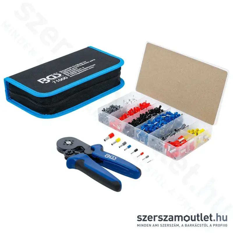 BGS Krimpelőfogó + érvéghüvely készlet (BGS-71000)