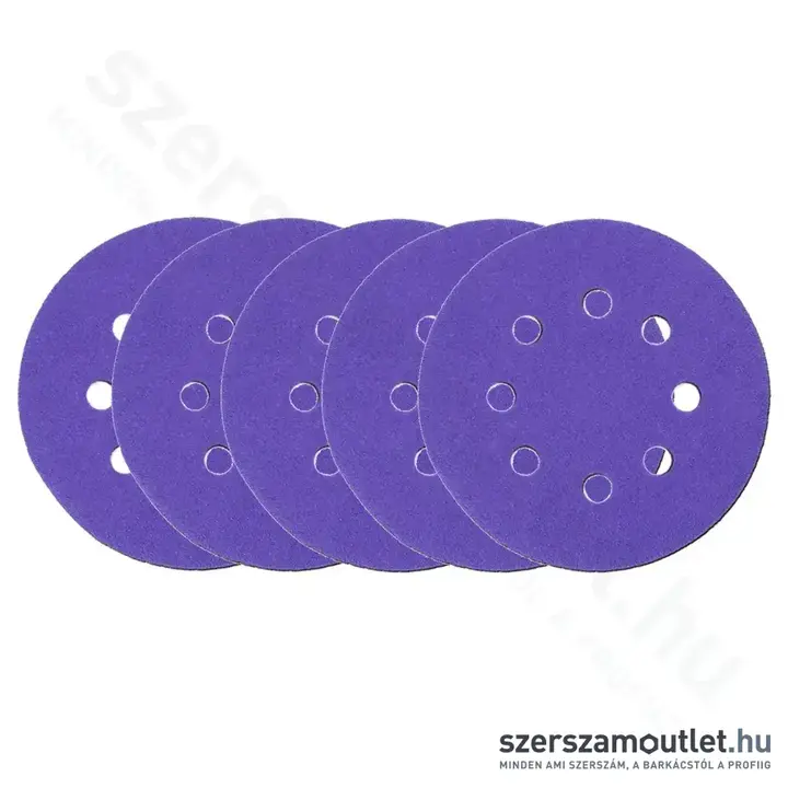 DEDRA Csiszolókorong tépőzáras, P80, 125mm (5db/csomag) (DED7947A02)