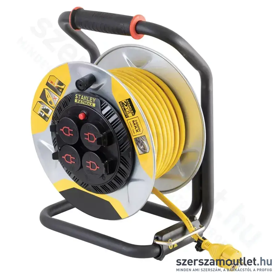 STANLEY Kültéri kábeldob IP44, 25m (H07RN-F3G2,5mm2) (SXECCM2FESE)