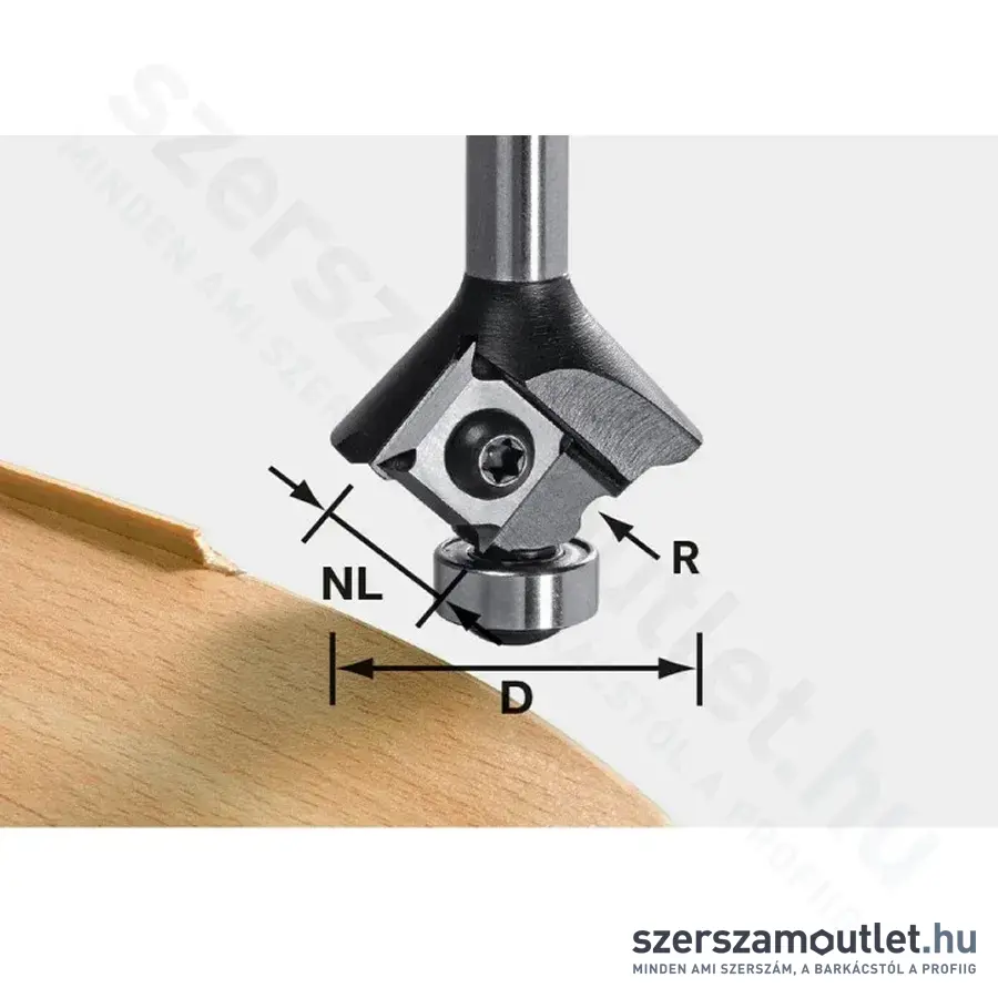FESTOOL S8 HW R2 D28 KL12,7 MFK Váltólapkás lekerekítő maró (R:2mm)
