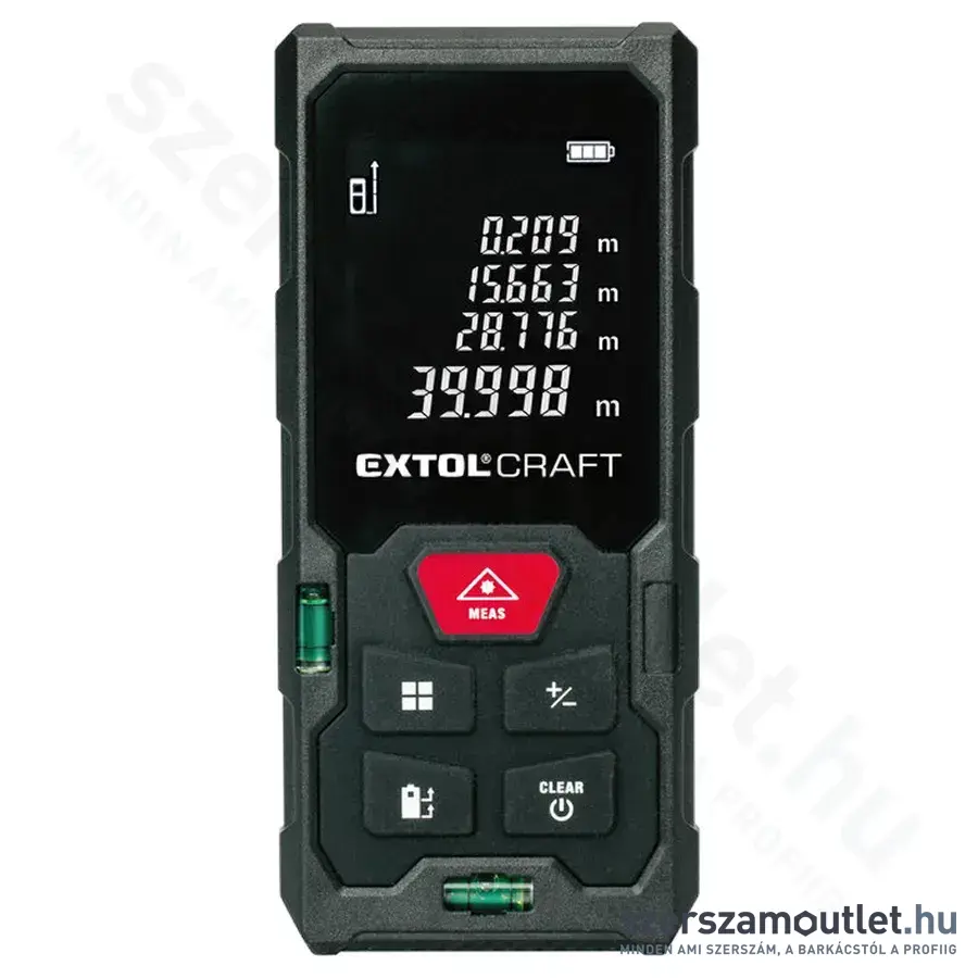 EXTOL Digitális, lézeres távolságmérő 50m, 0,05-50m (Elem nélkül)