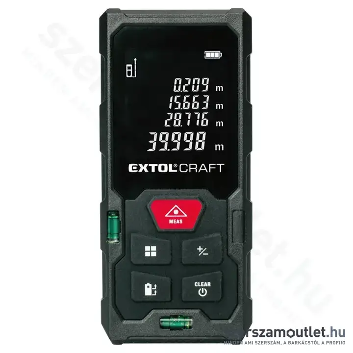 EXTOL Digitális, lézeres távolságmérő 50m, 0,05-50m (Elem nélkül)