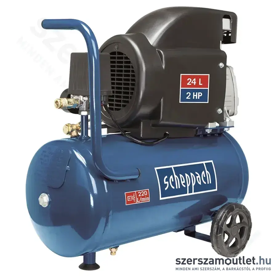 SCHEPPACH HC 26 Olajkenésű kompresszor (24l, 1500W)