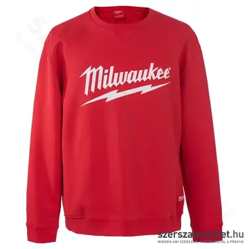 MILWAUKEE márkajelzésű Környakú pulóver XL (Piros) (BI0000924-XL)