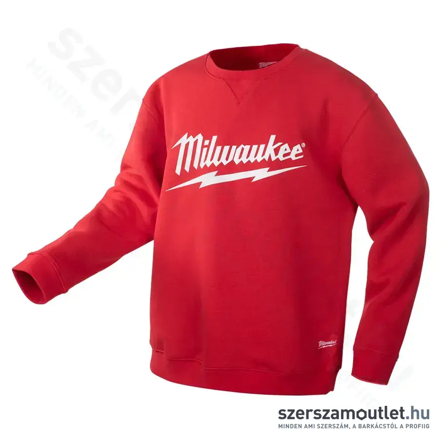 MILWAUKEE márkajelzésű Környakú pulóver XL (Piros) (BI0000924-XL)