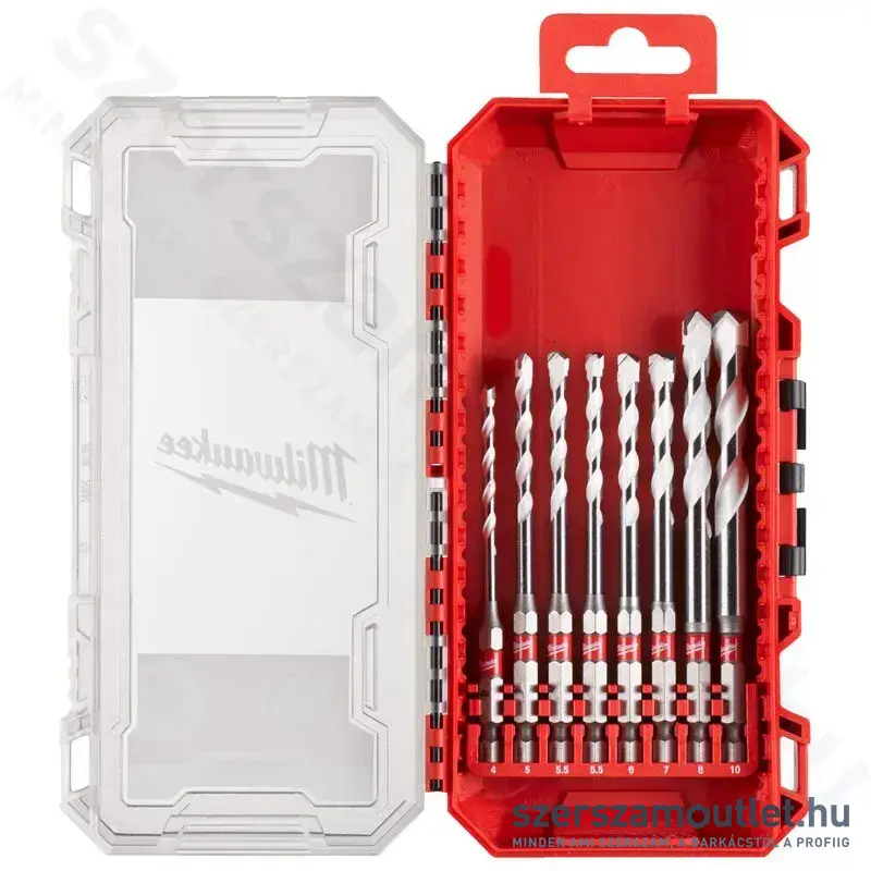 MILWAUKEE Több funkciós fúrószár készlet 8 részes (4-10mm) (4932493872)