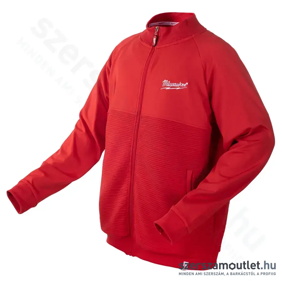 MILWAUKEE márkajelzésű Cipzáras tréning felső XL (Piros) (BI0000923-XL)