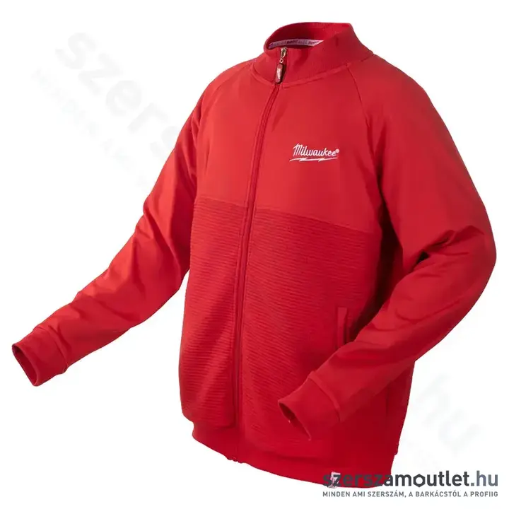 MILWAUKEE márkajelzésű Cipzáras tréning felső XL (Piros) (BI0000923-XL)