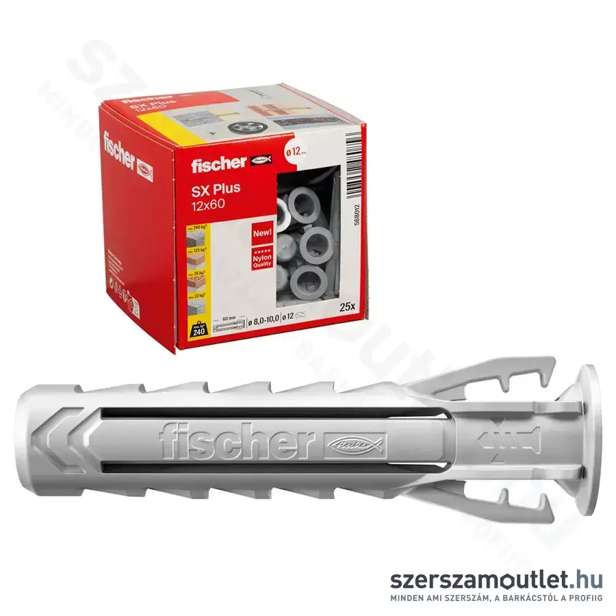 FISCHER SX Plus Dübel 12x60mm (25db/doboz) (568012FIS)
