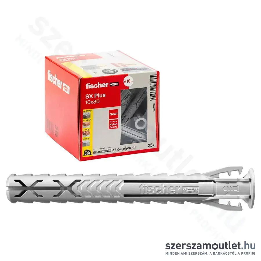 FISCHER SX Plus Dübel 10x80mm (25db/doboz) (568110FIS)